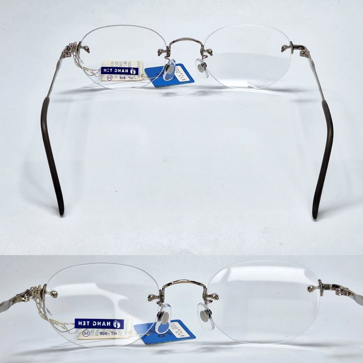 행텐 Hang Ten HT-808 안경테 50mm 무테 일본 빈티지 데드스톡 Y2K 아메카지 스포티룩 아이웨어 수입 이미지