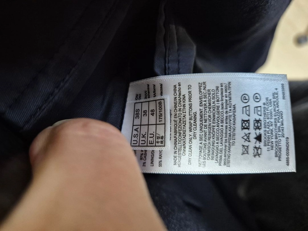 브룩스브라더스 캐시미어 블렌드 금장블레이저 이미지