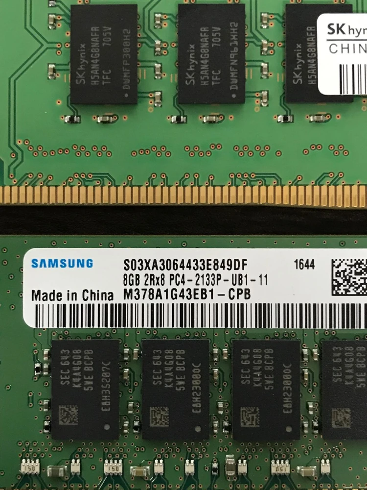 DDR4 8GB PC4 2133P 메모리 2개 세트 이미지