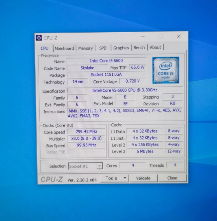 부산 i5-6600+8GB DDR4+H110 메인보드 팝니다. 이미지