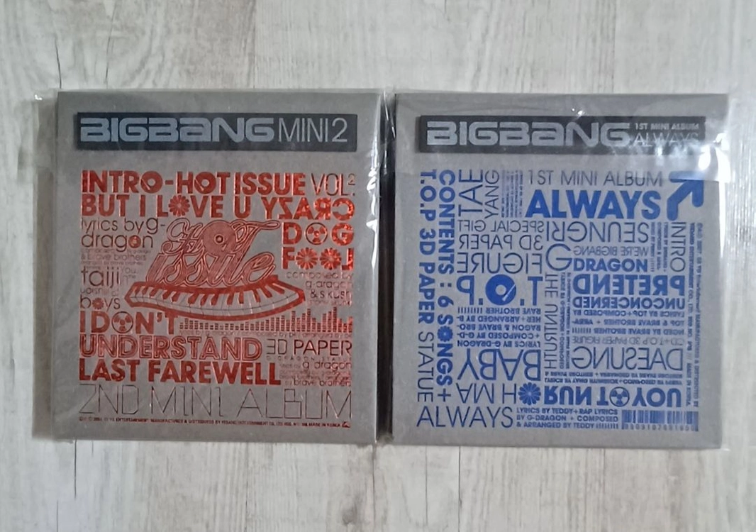 빅뱅 앨범 CD 미사용급 2장 일괄 이미지