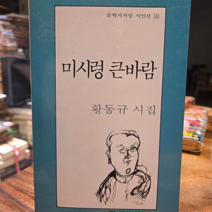 황동규시집 미시령 큰바람 (문학과지성사 1993년 초판) 이미지