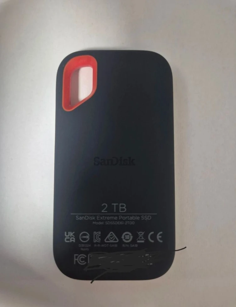 Sandisk Extreme Portable SSD E61 (2TB) 이미지