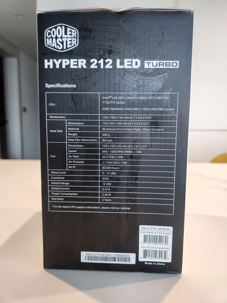 쿨러마스터 하이퍼 212 LED(Hyper 212 LED Turbo) 이미지