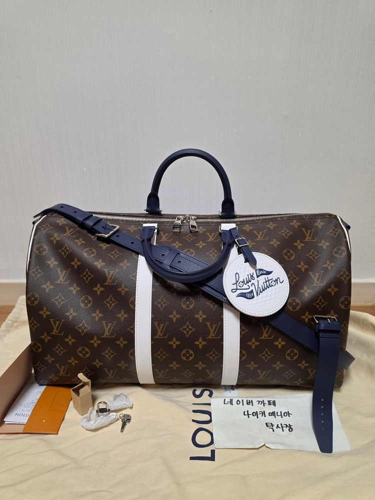 루이비통 퍼렐 골프 에디션 골프공 마카사르 키폴50 블루 (새상품) 이미지