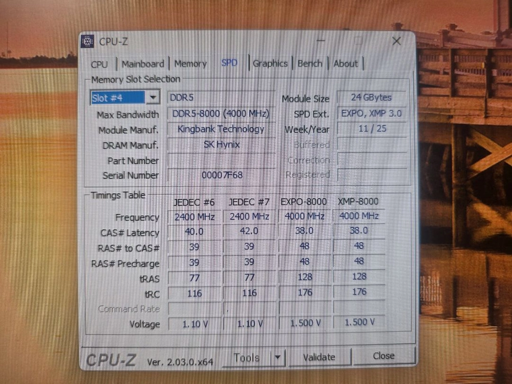 (새제품급) 킹뱅크 DDR5 48GB 8000MHz CL38 하이닉스 칩셋 램 이미지