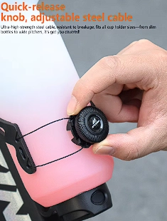 (새상품)자전거 물통 거치대 자석식 경고등 포함 mtb 미니벨로 픽시 이미지