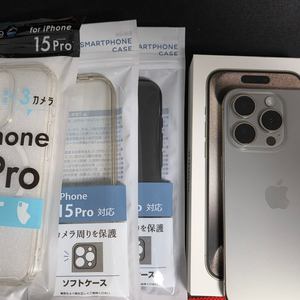 아이폰15프로 네츄럴 티타늄 256gb 리퍼 새거 이미지