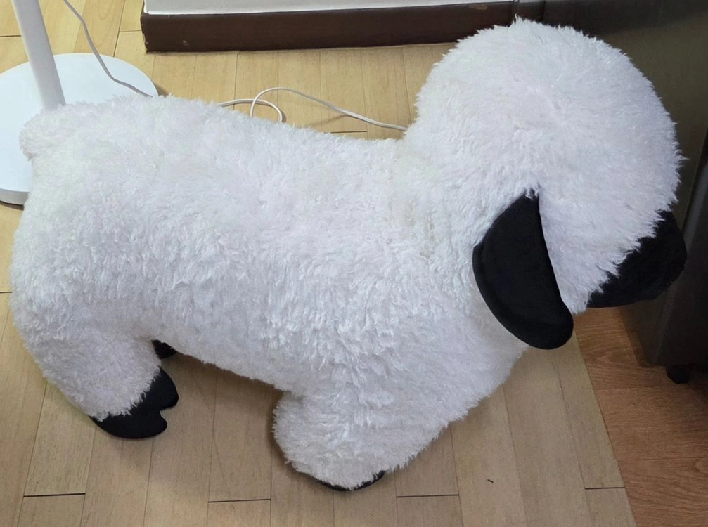 귀여운 대형 흑비양 동물 바디쿠션인형(택배포함) 이미지
