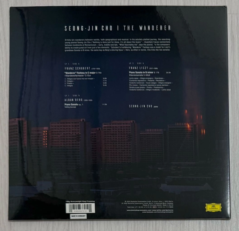 조성진 - 슈베르트 방랑자 환상곡 / 베르크, 리스트 피아노 소나타 LP 이미지