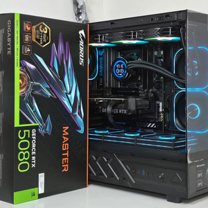 (9850X3D RTX5080, 새제품) 32GB, B850, 수랭쿨러,1250W GOLD, 방송게이밍컴퓨터본체 이미지