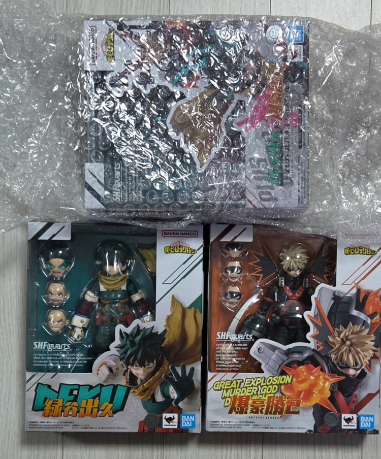SHF 바쿠고 + 미도리야 + 플러스 울트라 옵션 세트 plus ultra 플루스 나의히어로아카데미아 나히아 이미지