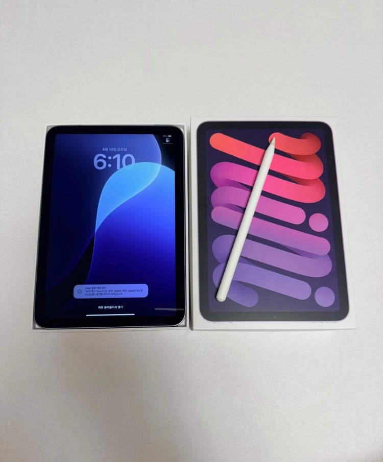 아이패드 미니6 + 애플펜슬 64GB wifi 퍼플 이미지