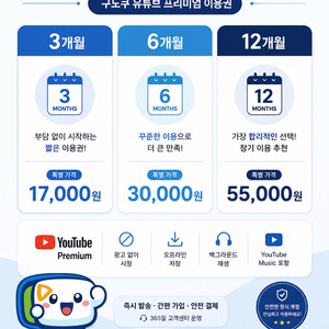 유튜브 프리미엄 + 뮤직 최저 이미지