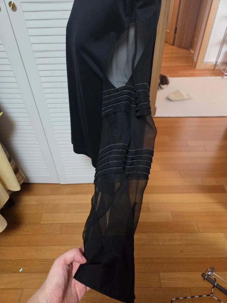 브루넬로 쿠치넬리 시스루 소매 코튼 티셔츠 M 정품 이미지