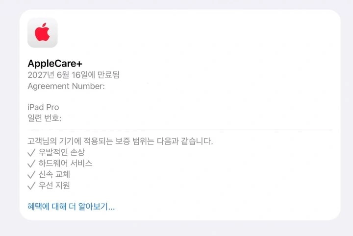 아이패드 프로 13 m4 256gb 실버 (애플케포함) 이미지