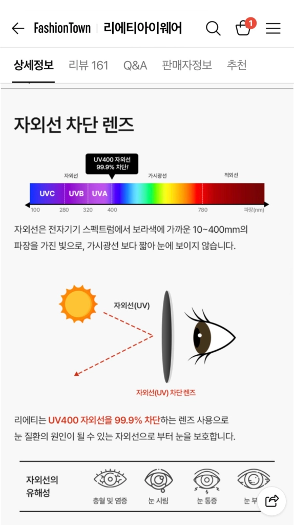 리에티 TALUS 6015 남녀공용 선글라스 새상품 이미지