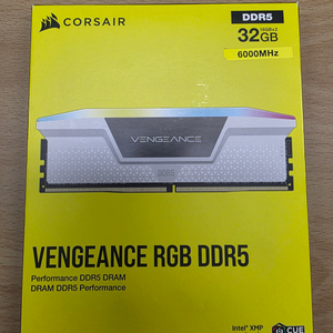 커세어 벤젠스 RGB DDR5 32GB 6000MHz CL36 메모리(16Gx2) 이미지