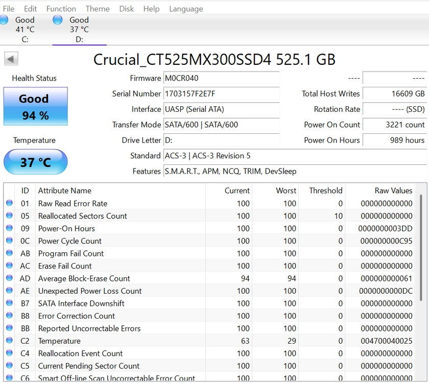 마이크론(Crucial) MX300 M.2 SATA SSD 525GB 이미지