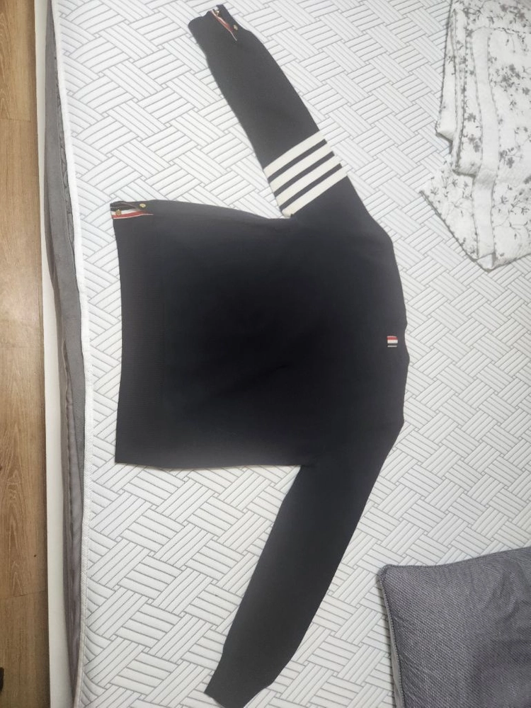 톰브라운 금장 네이비 면니트 4 가디건교환 이미지