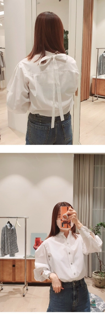 오브제 블라우스 셔츠 판매해요 이미지