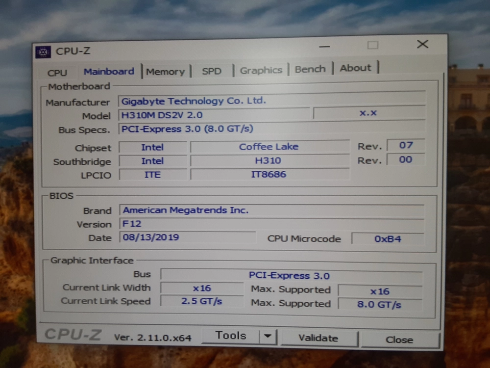 인텔 g5420, 기가바이트 h310m 메인보드 팝니다 이미지