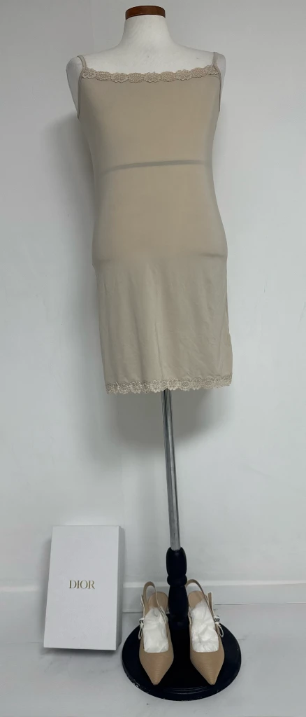 럭스센스 베이지 레이스 슬립 원피스 L(90) 이미지