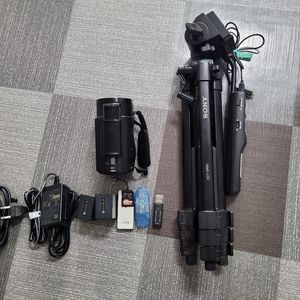 디지털 캠코더소니 4K 핸디캠 FDR-AX40 캠코더+VCT-VPR1 삼각대+프리뷰모니터[viltrox DC 70H 이미지