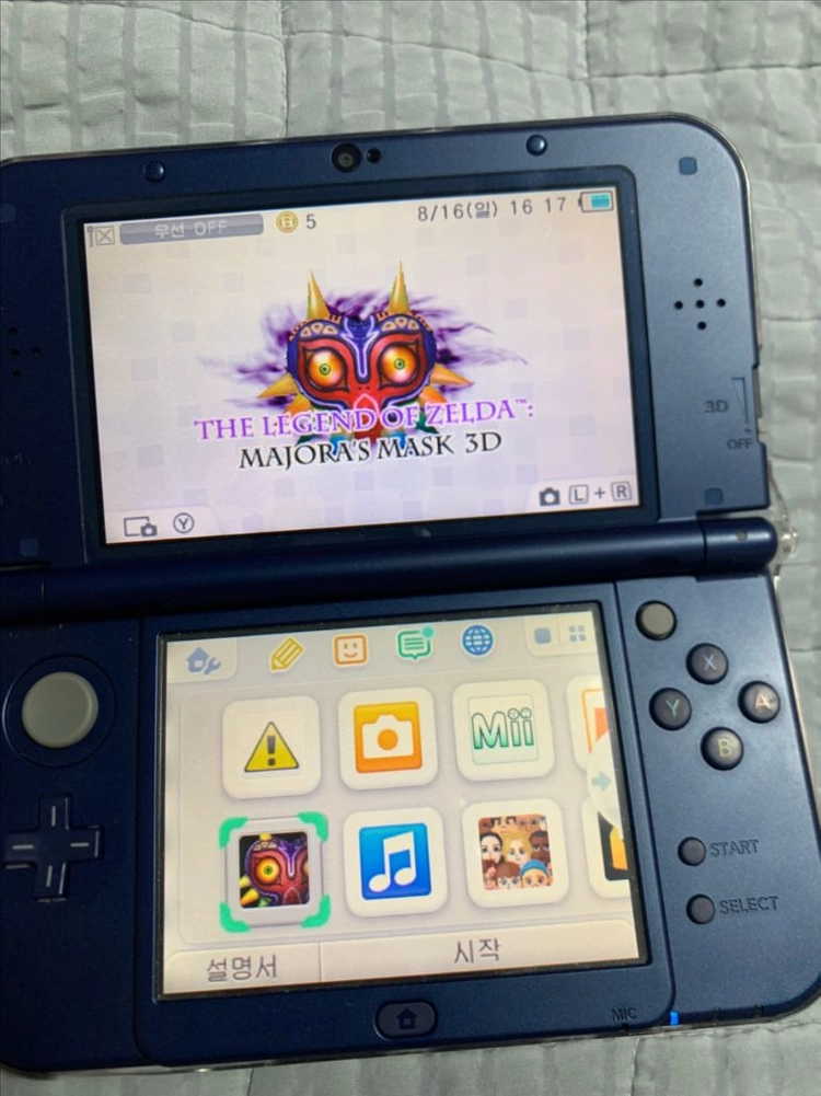 닌텐도 3DS 젤다의 전설 무쥬라의 가면 시간의 오카리나 2개 일괄 이미지