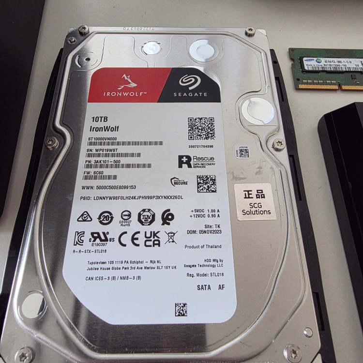 시놀로지 나스 DS218+ NAS (삼성 RAM 4GB 추가)+ IronWolf 10TB 구성 판매합니다 이미지