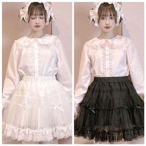 이번주반택포 신품set 로리타 양지뢰 지뢰계 majoretty 마조레티 블라우스1&파니에2 코스프레 양산형 리즈리사 이미지