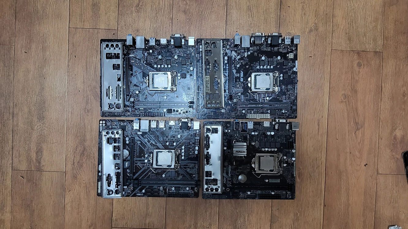 컴퓨터 8세대 메인보드 H310+CPU i3 8100 4세트 일괄판매 이미지