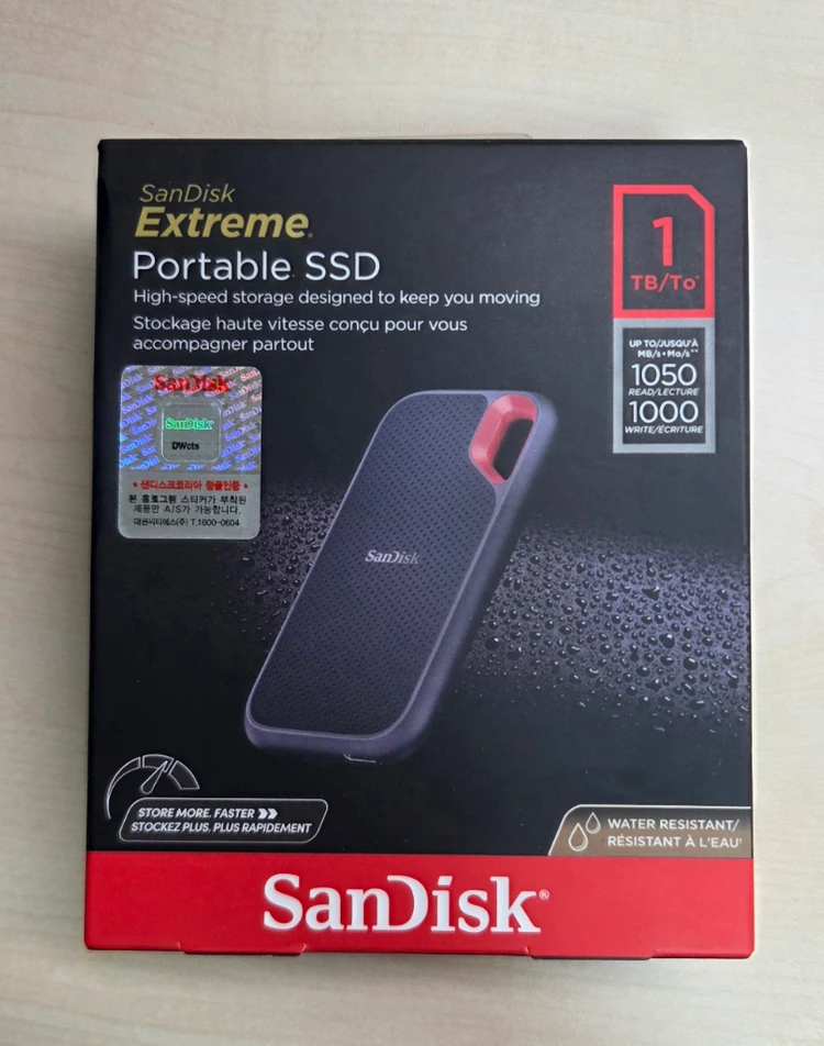 샌디스크 익스트림 포터블 SSD 1TB 이미지