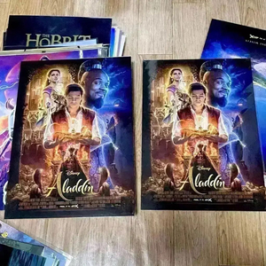 알라딘 4DX A3포스터 재개봉 홀로그램 특전 씨네Q 디즈니영화 이미지