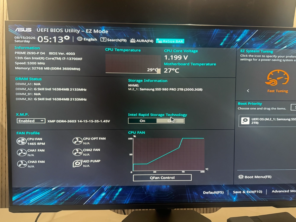 G.Skill Trident Z RGB 16*2 32GB 3600 CL14 이미지
