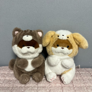 [새상품] 신상 동물 코스튬 우소우소짱 인형 25cm 2종 일괄 이미지