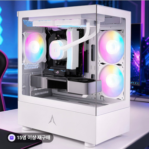 앱코 데스크탑 PC 본체 케이스 U20M (화이트) + LP240 수냉쿨러 세트 이미지