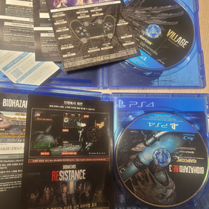 바이오하자드3 와 바이오하자드 빌리지 팔아요. re3 플스4 ps4 바이오하자드 re3 바이오하자드 빌리지 일괄 이미지