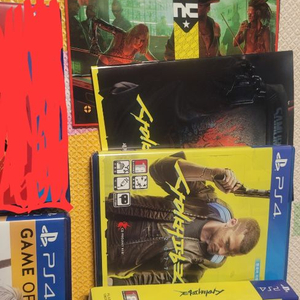 ps4 플스4 위쳐3 고티 랑 종이곽 사이버펑크2077 일괄 팔아요. 사진그대로 에요.. 이미지