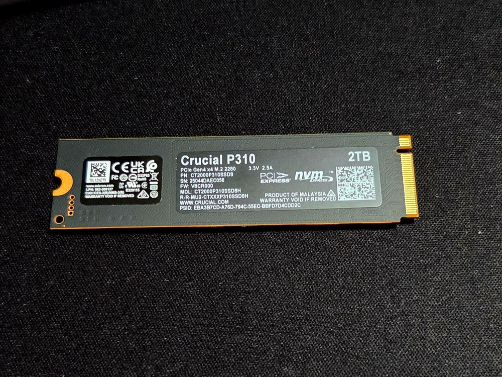 크루셜 p310 M.2 NVMe SSD 2TB 이미지