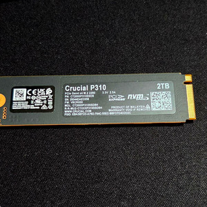 크루셜 p310 M.2 NVMe SSD 2TB 이미지