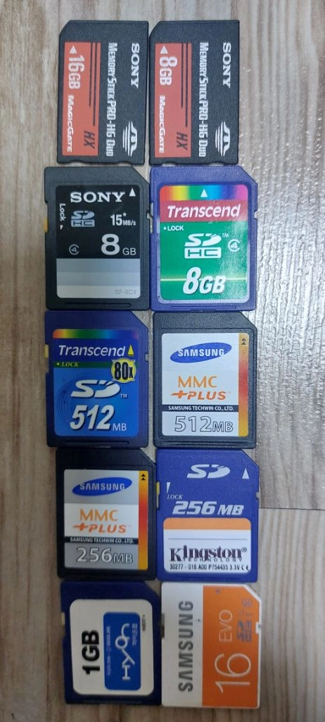 SD카드 SDCARD 메모리스틱 CF 후지 - 안심되는 중고거래