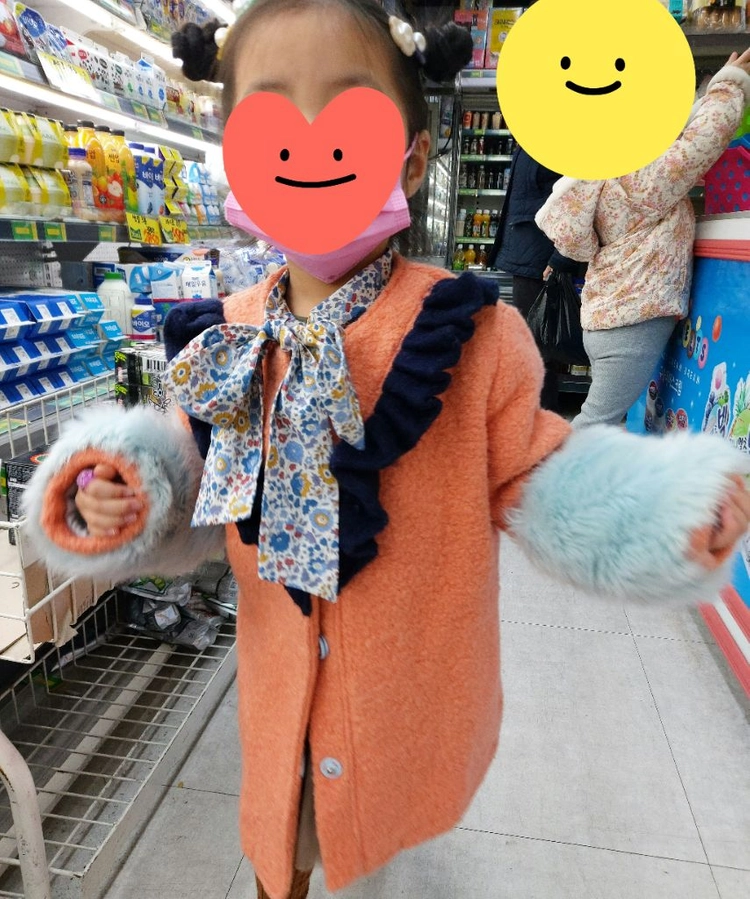 와들러 알파카 조끼 ,Ballerine en Papier 아동 뽀글이 코트 이미지
