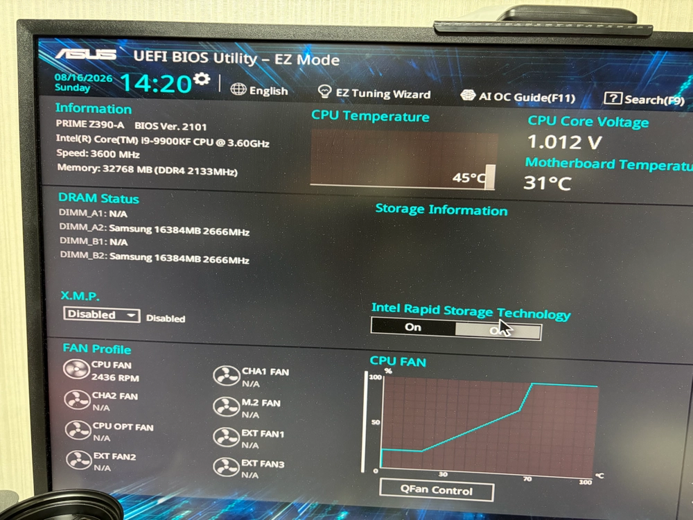 i9 9900kf + asus prime z390-a (택포) 이미지