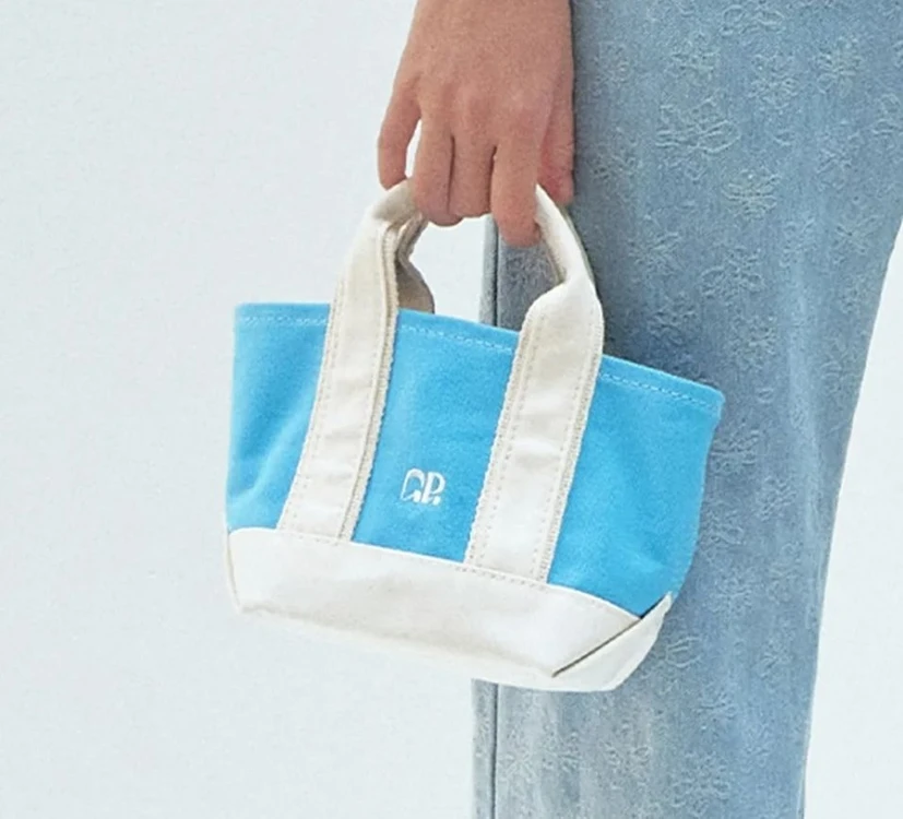 새상품 그로브 미니 손가방 미니 토트백 미니 캔버스백 앙증 이미지