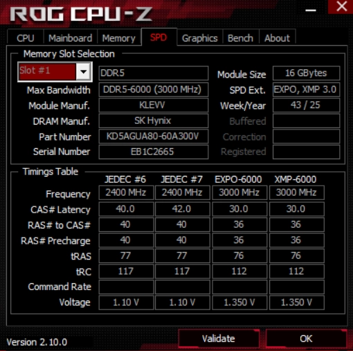 에센코어 DDR5 6000 32Gb(16GBx2) KLEVV URBANE V RGB 이미지