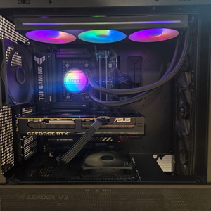 9800x3d, b850 wifi, rtx 5080 본체 이미지