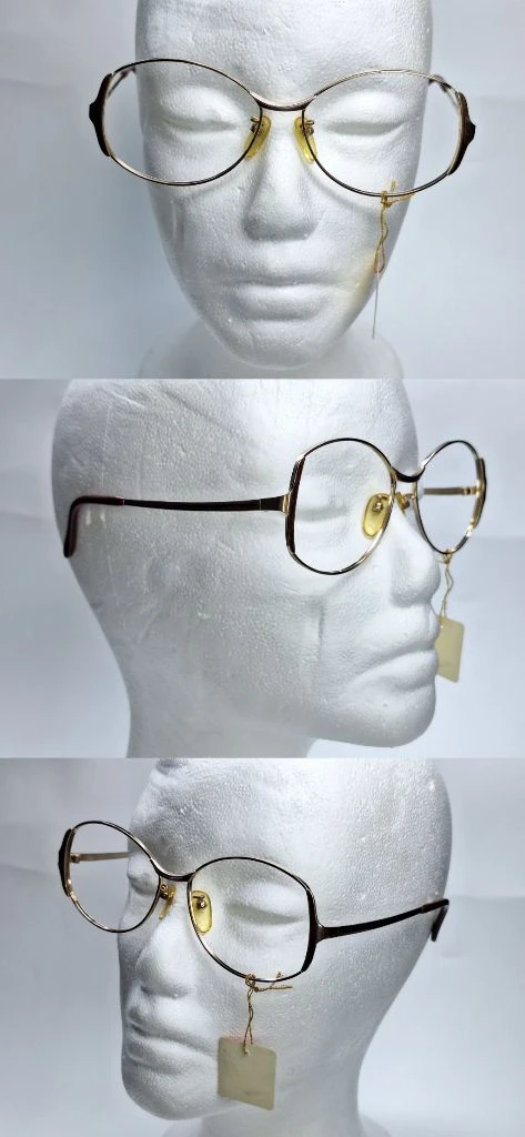 NO.196 안경테 54mm 여성용 일본 빈티지 데드스톡 레트로 복고 아메카지 패션 아이웨어 수입 앤틱 Y2K 이미지