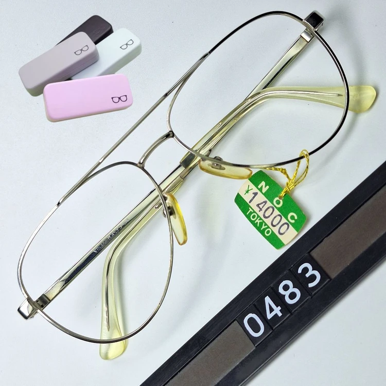 세이코 VISTA M453S SPM 안경테 54mm 일본 빈티지 데드스톡 투브릿지 에비에이터 더블브릿지 레트로 패션 이미지
