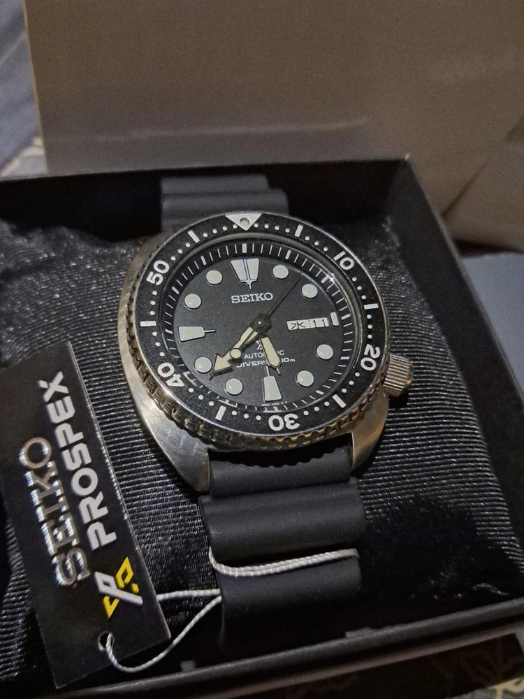 [민트급] 정품 SEIKO 세이코 SRPE93 터틀 한자 요일창 200m 방수 오토매틱 다이버 시계. 이미지